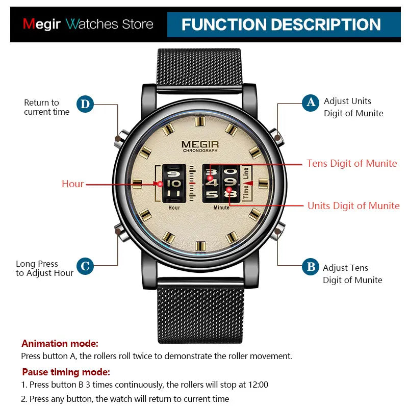 Roller Pointer Watch