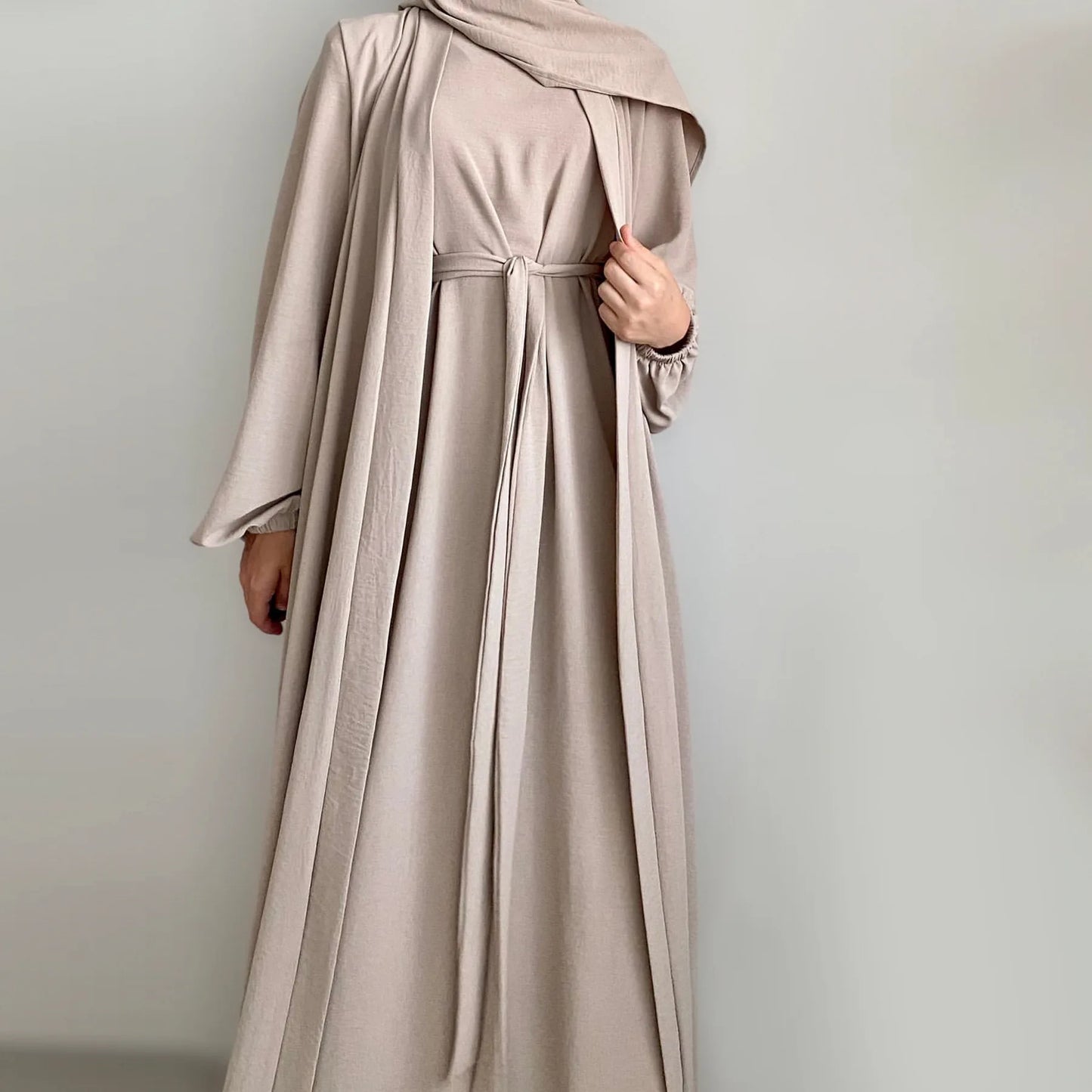 Abaya Kimono and Hijab