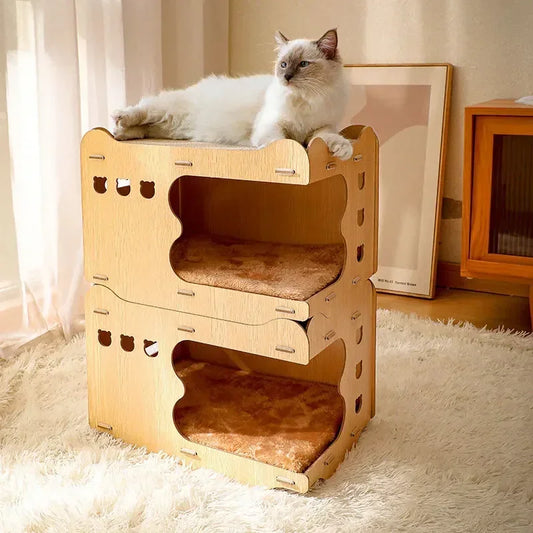 Cat Scratcher Board & Bed - Indoor Pet Furniture