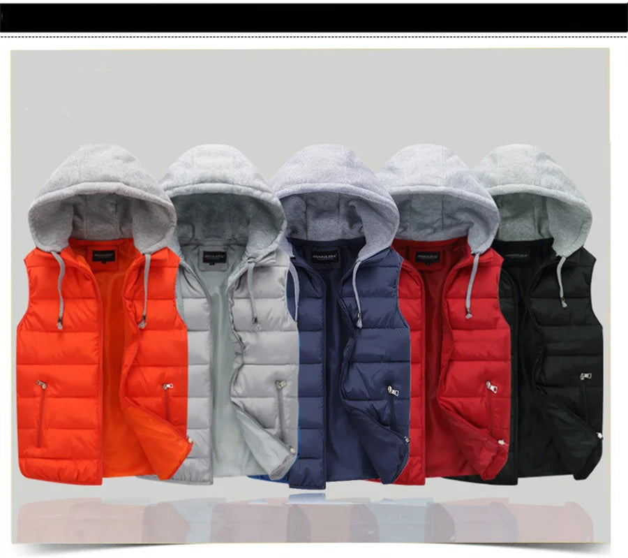 Hooded Padded Vest - Spring/Autumn