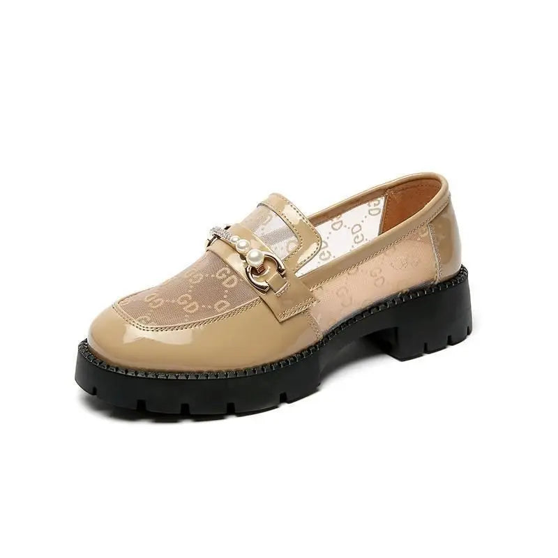 Chic and Elegant Ladies Summer Footwear Normal Leather