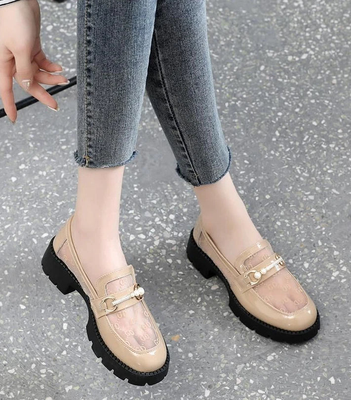 Chic and Elegant Ladies Summer Footwear Normal Leather