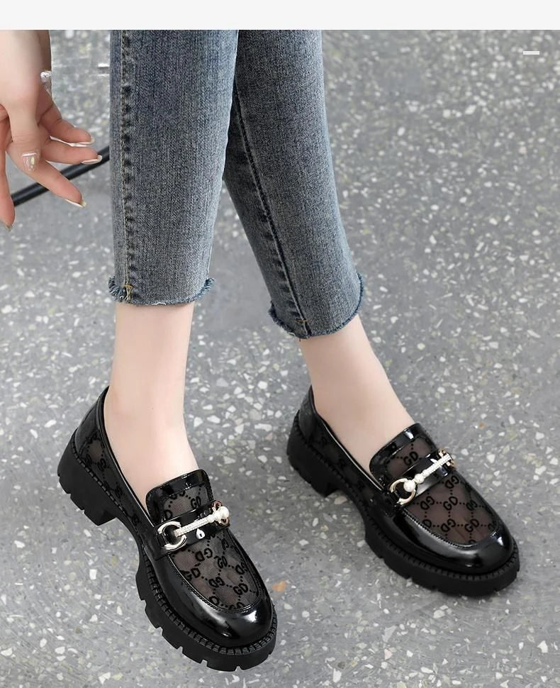 Chic and Elegant Ladies Summer Footwear Normal Leather