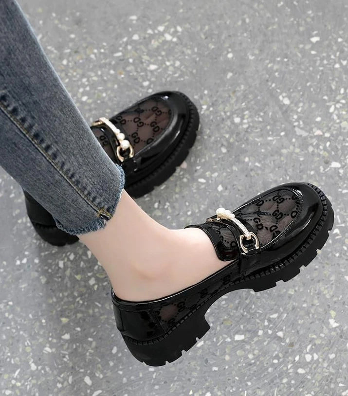 Chic and Elegant Ladies Summer Footwear Normal Leather