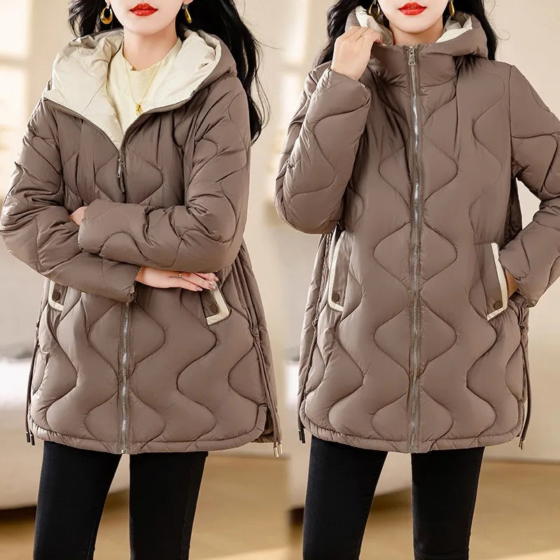 Cozy Women’s Hooded Down Parka for Autumn/Winter