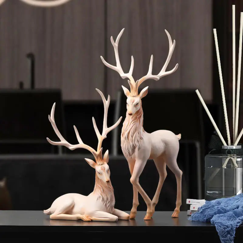 Opulent Reindeer Figurine