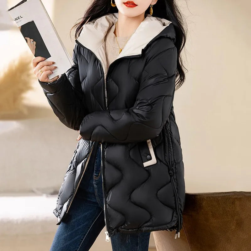 Cozy Women’s Hooded Down Parka for Autumn/Winter