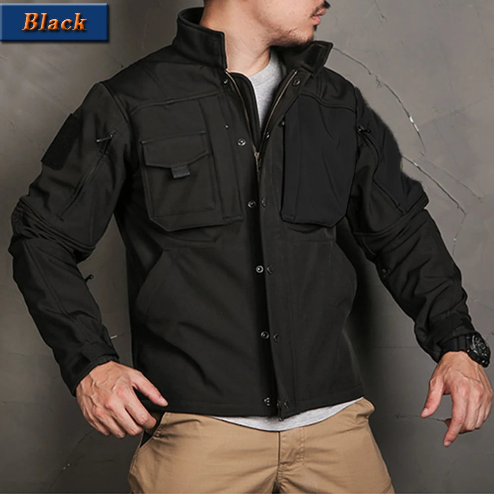 Men's Windproof Waterproof Biker Suit - Tactical Jacket & Pants Set