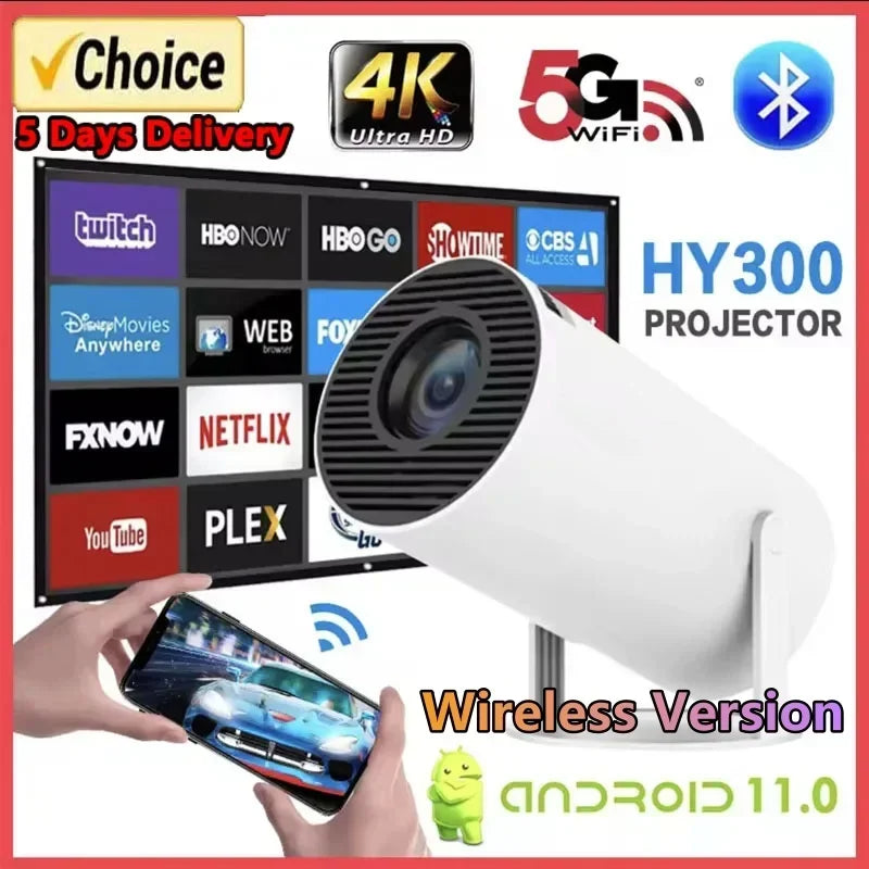 Portable 4K Android Projector