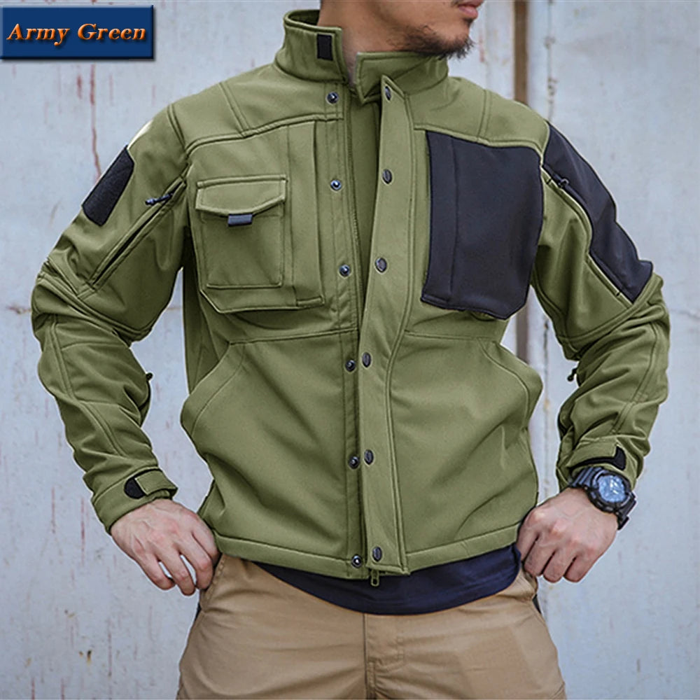 Men's Windproof Waterproof Biker Suit - Tactical Jacket & Pants Set