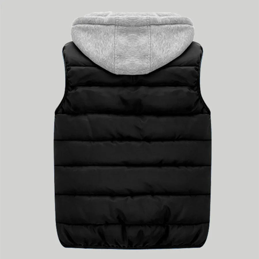 Hooded Padded Vest - Spring/Autumn