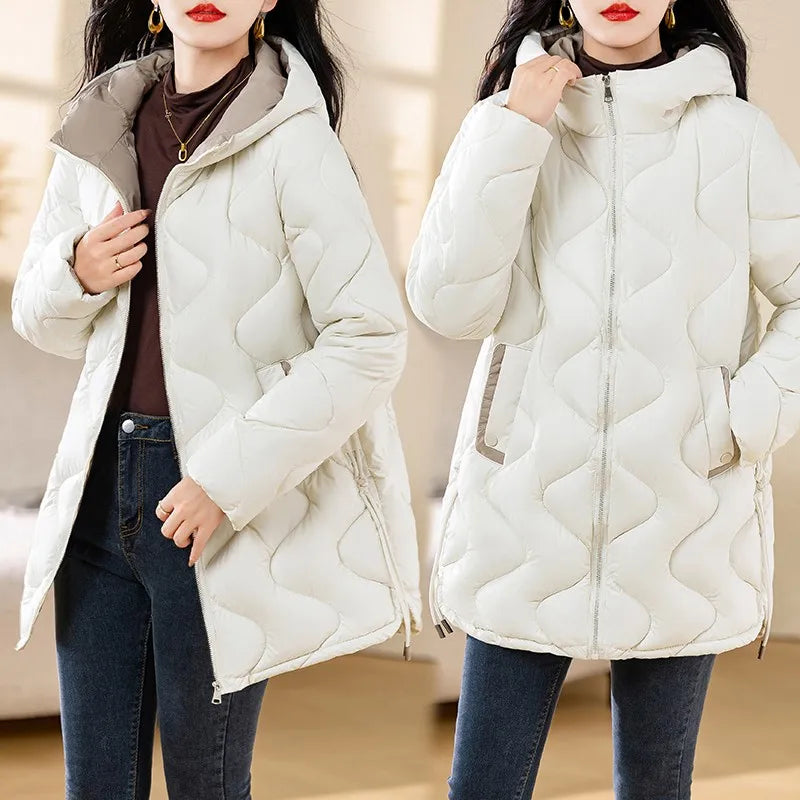 Cozy Women’s Hooded Down Parka for Autumn/Winter