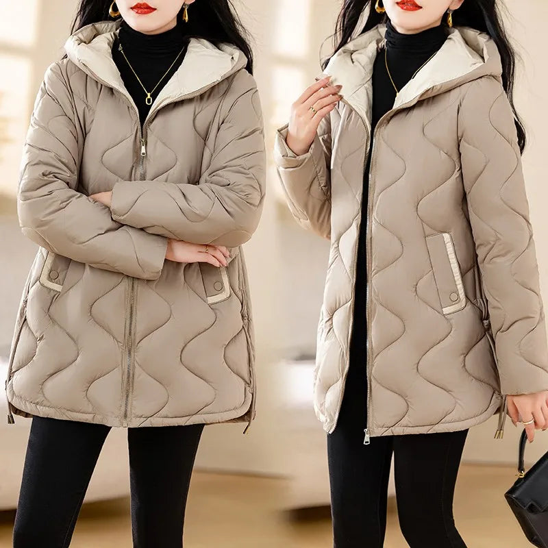 Cozy Women’s Hooded Down Parka for Autumn/Winter