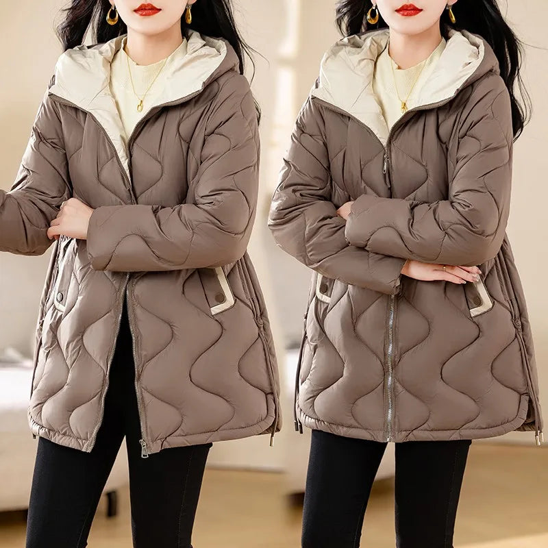 Cozy Women’s Hooded Down Parka for Autumn/Winter