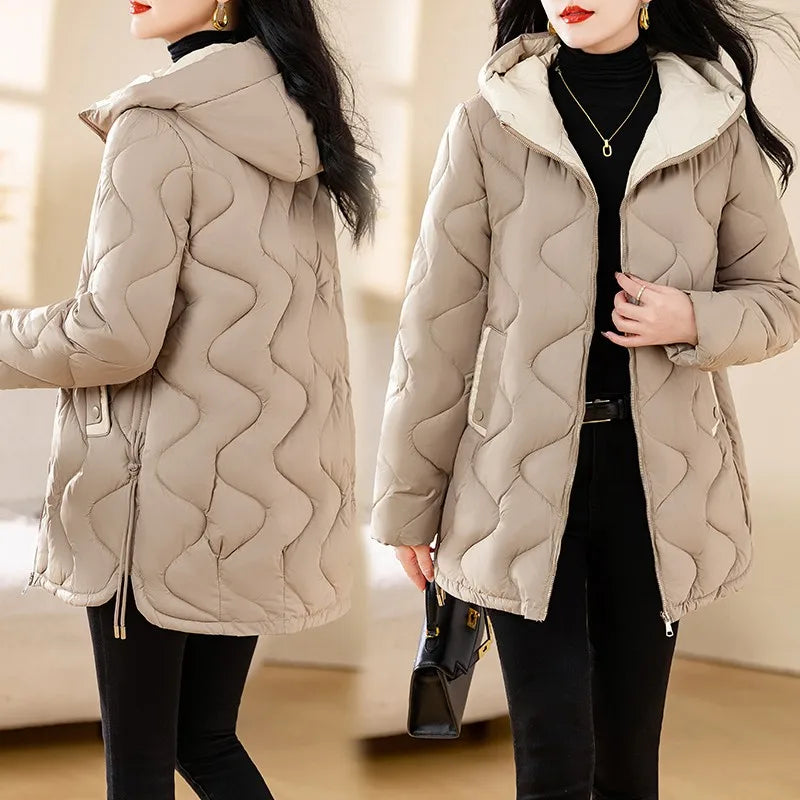 Cozy Women’s Hooded Down Parka for Autumn/Winter