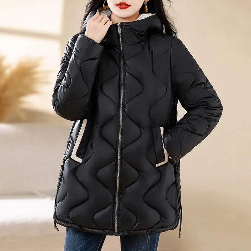 Cozy Women’s Hooded Down Parka for Autumn/Winter