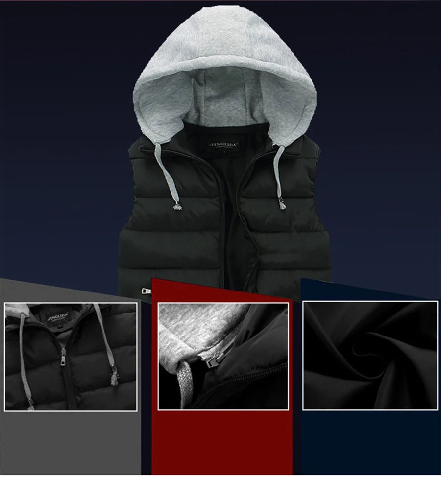 Hooded Padded Vest - Spring/Autumn