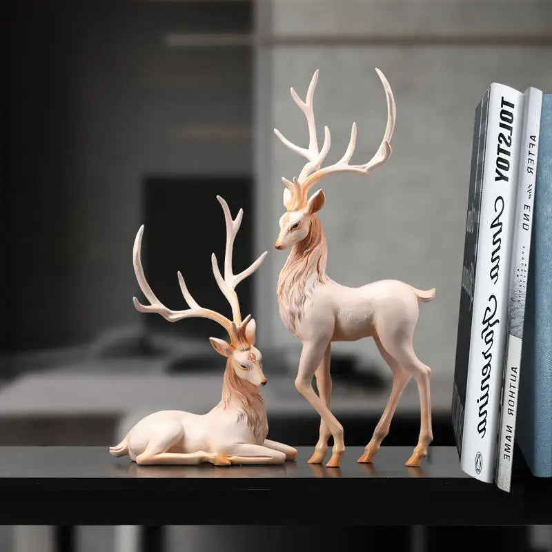 Opulent Reindeer Figurine