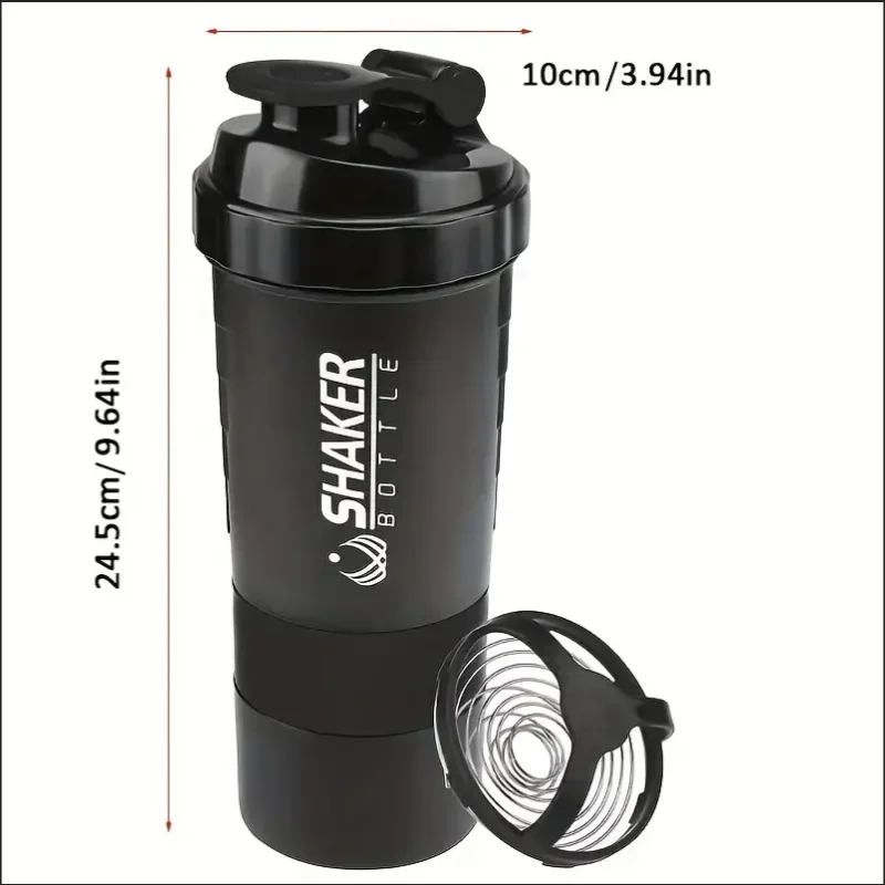 Shaker Bottle With Power Container 2