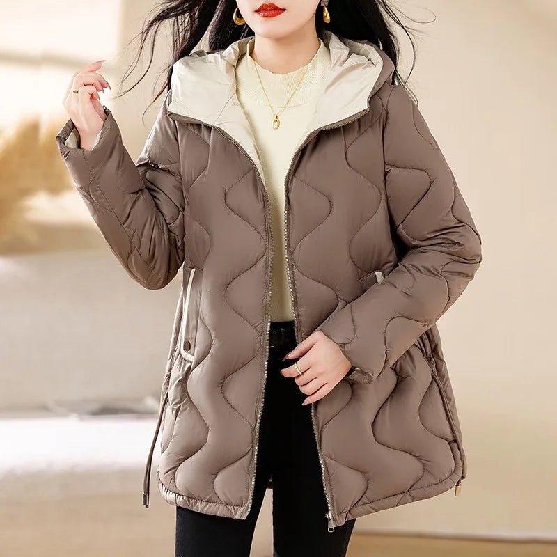 Cozy Women’s Hooded Down Parka for Autumn/Winter