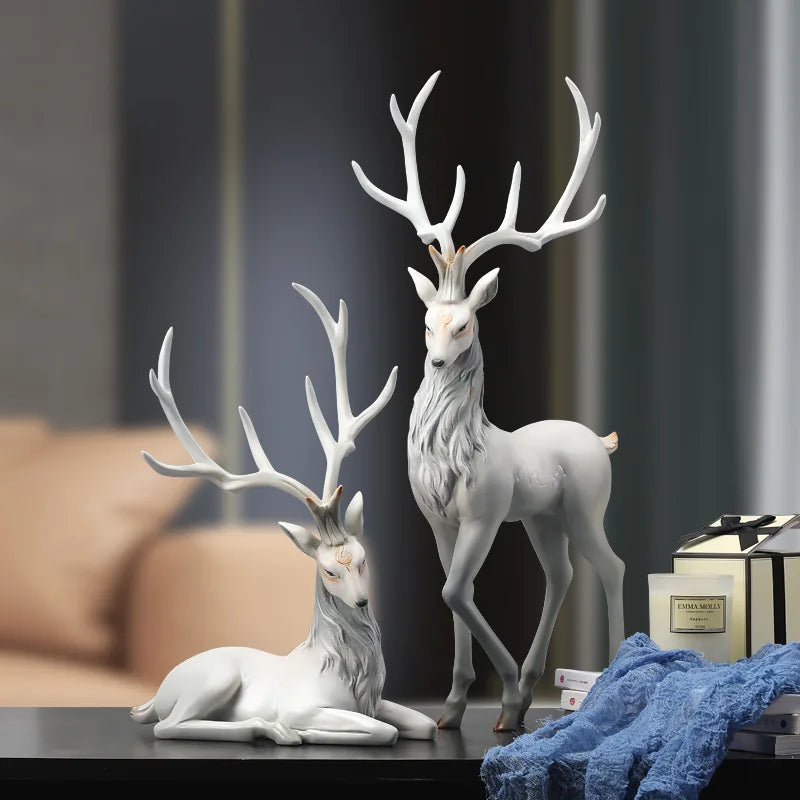 Opulent Reindeer Figurine