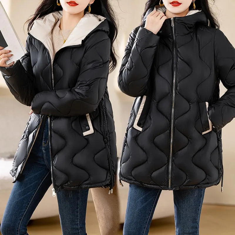 Cozy Women’s Hooded Down Parka for Autumn/Winter