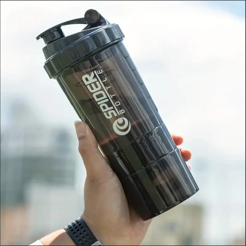 Shaker Bottle With Power Container 2