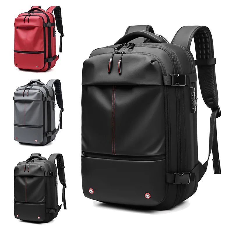 Versatile Travel Backpack – Stylish, Secure, and Expandable