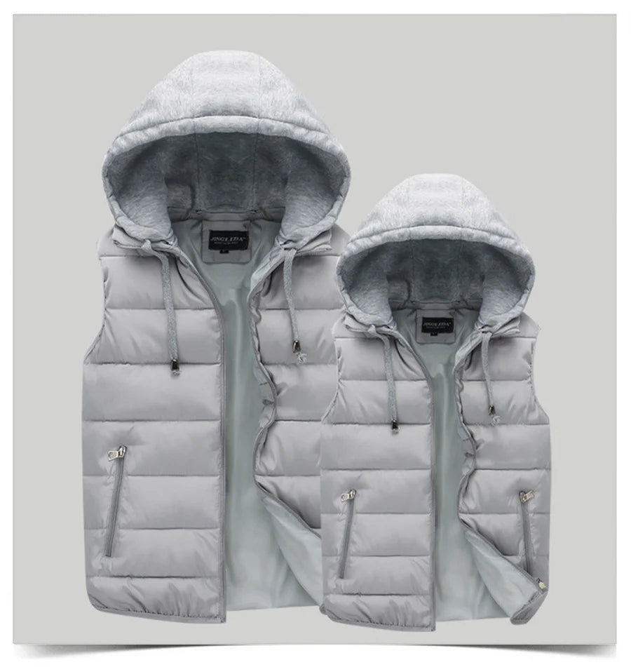 Hooded Padded Vest - Spring/Autumn