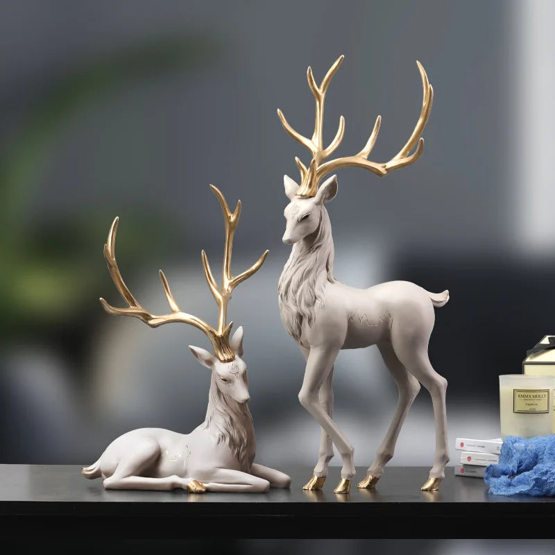 Opulent Reindeer Figurine