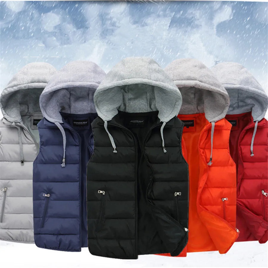 Hooded Padded Vest - Spring/Autumn