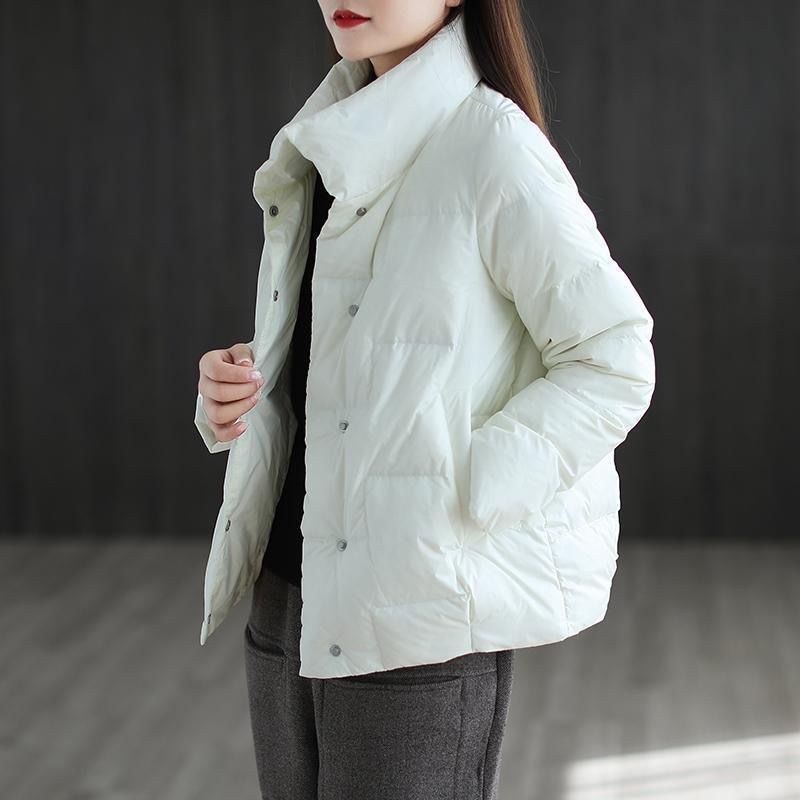 Women’s White Duck Down Short Jacket