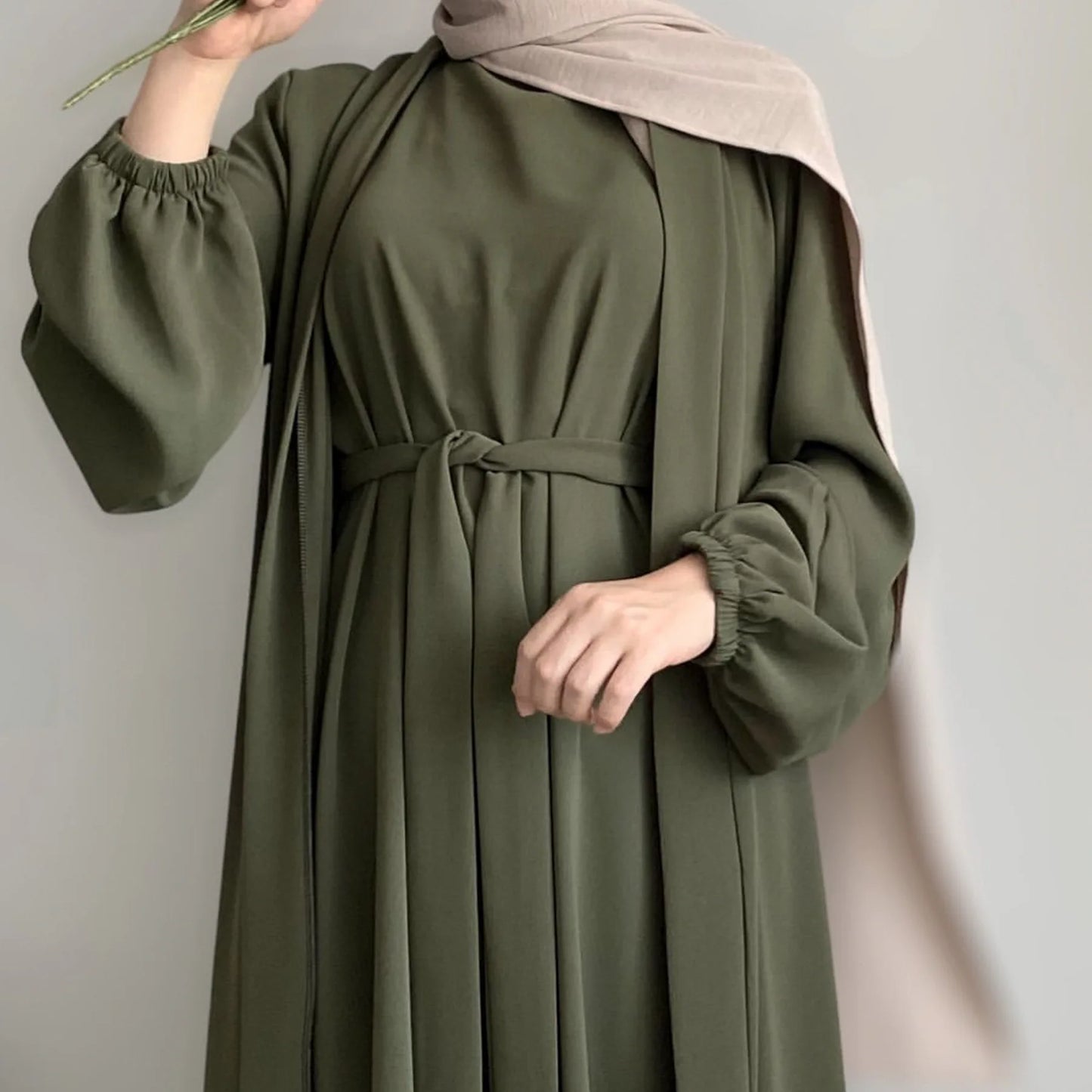 Abaya Kimono and Hijab